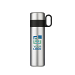 Termo de aço inoxidável com chávena e asa como tampa 350ml vista principal