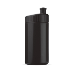 Bidão desportivo de plástico livre de BPA e 100% antigota 500ml cor preto