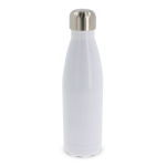 Garrafa térmica em aço inoxidável de dupla parede a cores 500 ml cor branco