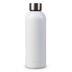 Garrafa de parede dupla em aço inoxidável com acabamento mate 500ml cor branco