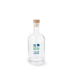 Garrafa sustentável feita de vidro, com tampa de FSC 500ml vista principal