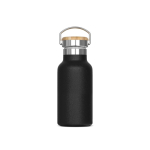 Garrafa térmica com revestimento de pó e asa de transporte 350ml cor preto