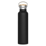 Garrafa térmica com revestimento de pó e asa de transporte 650ml cor preto