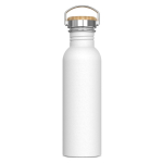 Garrafa de aço inoxidável anti-fugas com revestimento em pó 750 ml cor branco