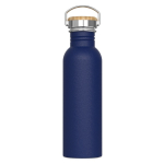Garrafa de aço inoxidável anti-fugas com revestimento em pó 750 ml cor azul-escuro