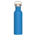 Garrafa de aço inoxidável anti-fugas com revestimento em pó 750 ml cor azul-claro