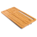 Conjunto de mesa de bambu com carregador sem fio Bamboo Tidy cor castanho-claro