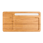 Conjunto de mesa de bambu com carregador sem fio Bamboo Tidy cor castanho-claro