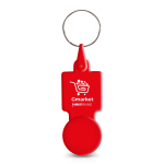 Porta-chaves de plástico, ficha para carrinho ideal para as compras