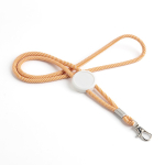 Lanyard promocional moderno tubular de poliéster com mosquetão de 3 cm