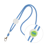 Lanyard promocional moderno tubular de poliéster com mosquetão de 3 cm