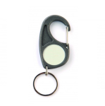Porta-chaves a 2 caras com mosquetão e anclagem para qualquer ocasião cor cinzento-escuro