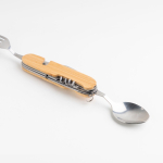 Conjunto de talheres de metal dobrável com 5 funções Camping