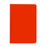 Caderno personalizado de cores chamativas, folhas A5 lisas University cor vermelho