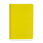 Caderno personalizado de cores chamativas, folhas A5 lisas University cor amarelo-claro
