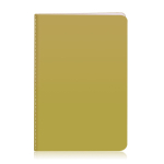 Caderno personalizado de cores chamativas, folhas A5 lisas University cor dourado