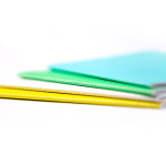 Caderno personalizado de cores chamativas, folhas A5 lisas University