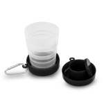 Copo dobrável para guardar comprimidos de 200ml Pillcup Colors cor preto