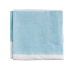 Toalha de praia de algodão e poliéster 90x180cm de 180 g/m2 cor turquesa