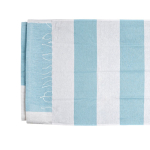 Toalha de praia de algodão e poliéster 90x180cm de 180 g/m2 cor turquesa