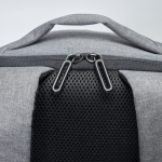 Mochila antirroubo de nylon para PC com bolso traseiro 15,6” cor cinzento-escuro