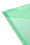 Pasta transparente de plástico para transportar documentos A5 80 g/m2