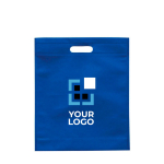Saco de non-woven disponível em várias cores com asa 80 g/m2 cor azul real