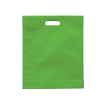 Saco de non-woven disponível em várias cores com asa 80 g/m2 cor verde-claro