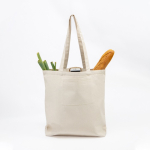 Saco de algodão com bolso interior ideal para compras 310 g/m2