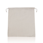 Saco de malha de algodão com um lado em forma de rede 140 g/m² cor bege