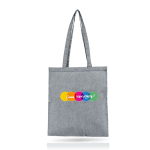 Saco personalizado de algodão reciclado 140 g/m2 Reciclo Colors cor cinzento-escuro