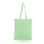 Saco personalizado de algodão reciclado 140 g/m2 Reciclo Colors cor verde pistacho