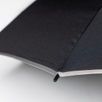 Guarda-chuva personalizado pongee 190T com detalhes coloridos Ø122 cor cinzento-claro
