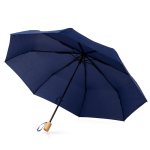 Guarda-chuva manual de pongee e metal com capa e 8 painéis Ø97 cor azul-marinho