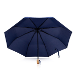 Guarda-chuva manual de pongee e metal com capa e 8 painéis Ø97 cor azul-marinho