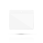 Identificador de PVC ideal para levar uma acreditação 9x5.5cm cor transparente