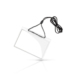 Porta-credenciais com cordão ajustável para pendurar 10,3 x 6,6 cm