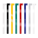 Pulseira fina de vinil identificativa para festivais e festas