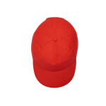Boné de algodão e poliéster com fecho de velcro 125 g/m2 cor vermelho