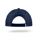 Boné de poliéster reciclado com pala curva 125 g/m2 cor azul-marinho