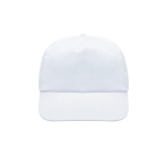 Boné de poliéster e algodão em várias cores 125 g/m2 cor branco