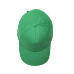 Boné de algodão penteado com detalhe colorido na viseira 255 g/m2 cor verde