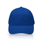 Boné de algodão com fecho de fivela metálica 255 g/m2 cor azul real