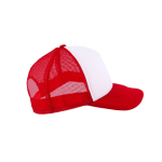 Boné promocional tipo camionista para impressão a cor garrida MidTown cor vermelho