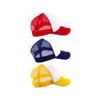 Boné de adulto com malha traseira respirável e painel frontal 370 g/m2