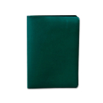 Carteira porta-documentos com 2 separadores e interior transparente cor verde-escuro