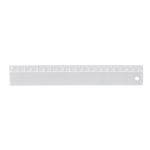 Réguas de plástico para publicidade com escala em relevo 20cm cor branco