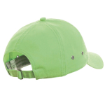 Boné de baseball de algodão de sarja com ilhós de metal 250 g/m2 cor verde-claro
