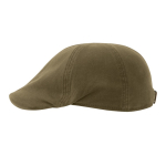 Boina de estilo retro de algodão reciclado e orgânico de 260 g/m2 cor verde oliva