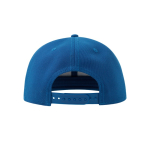 Boné infantil de poliéster reciclado com pala plana 300 g/m2 cor azul real